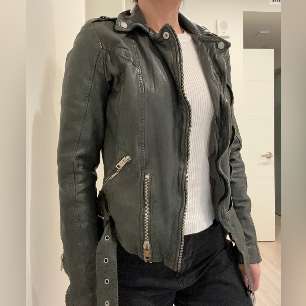 Moto Jacket- Lamb Skin Leather - Picture 11 of 16